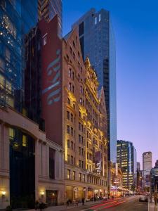 Nespecifikovaný výhled na destinaci New York nebo výhled na město při pohledu z aparthotelu