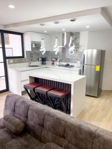 Kuchyň nebo kuchyňský kout v ubytování Casa Uldita