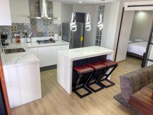 Kuchyň nebo kuchyňský kout v ubytování Casa Uldita + 104 fotografií