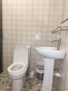 Koupelna v ubytování Senalli Hotel