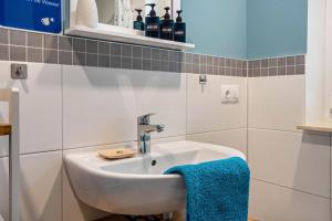 Koupelna v ubytování Ferienwohnung - Wolkow + 19 fotografií