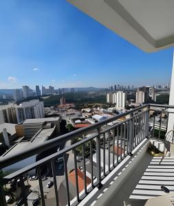 Balkón nebo terasa v ubytování Apartamento 5km de Alphaville com estacionamento