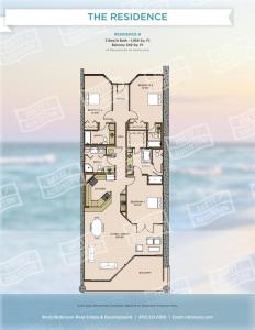 a floor plan at The Oasis 2209 formerly Phoenix West II 2209 condo in Romar Beach