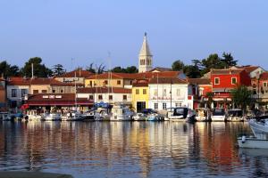 a group of boats are docked in a harbor at Apartments by the sea Novigrad - 24877 in Novigrad Istria