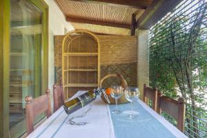 Balkón nebo terasa v ubytování Villa Rosa