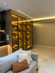 Χώρος καθιστικού στο Lindo Apartamento Cop30