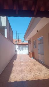 Bygningen som feriehuset ligger i