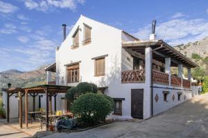 En generel udsigt til bjerge eller udsigt til bjerge taget fra villaen