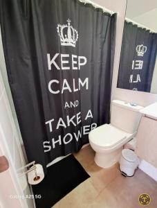 Koupelna v ubytování Hermosa vista al mar II dpto Sector Sur Llacolen