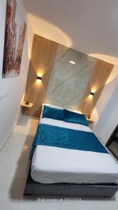 Krevet ili kreveti u jedinici u okviru objekta Apartasuite en Cartago