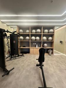 Fitness centrum a/nebo fitness zařízení v ubytování Sophisticated and Comfortable Studio - Vila Mariana