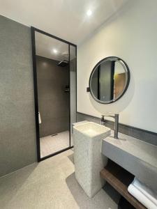 Koupelna v ubytování Chongqing Shanlai Jiangwang Jiangwang Hotel