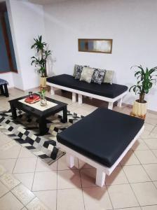 Χώρος καθιστικού στο Casa con jacuzzi, 15 min del centro de Querétaro