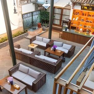 Coin salon dans l'établissement Dali Four Seasons Hostel