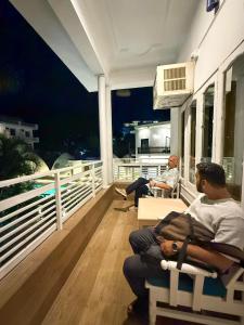 Balkón nebo terasa v ubytování Sangha Nova