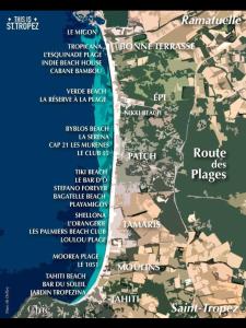 a map of rome and its landmarks at Appartement en bord de mer in Sainte-Maxime