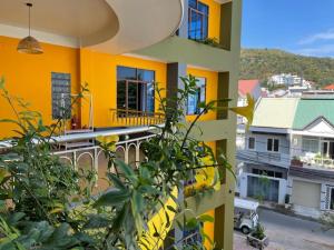 a view of a balcony of a building at Seventeen Hotel in Vung Tau