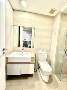 Koupelna v ubytování Crystal Suites at Ramad KLCC