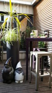 Patio nebo venkovní prostory v ubytování Campanile Nancy Centre - Gare