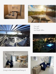 a collage of different pictures of a house at Dailon Oasis in Peyia