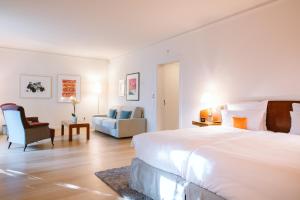 Postel nebo postele na pokoji v ubytování Louis C Jacob, Hamburg, Autograph Collection