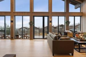 Posezení v ubytování Luxury Skilodge ski in & out