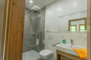 Koupelna v ubytování Gutshof Colmberg