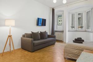 Et opholdsområde på Lauben Apartment II Bolzano