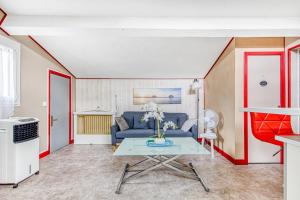 Η κουζίνα ή μικρή κουζίνα στο Le Grand T2 d'Andernos