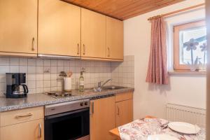 Kuchyň nebo kuchyňský kout v ubytování Haus Niklos - Wank