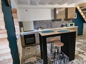 Kuchyň nebo kuchyňský kout v ubytování Chez So'spa