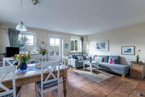 Posezení v ubytování Ferienhaus Kiebitz