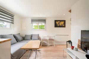 Χώρος καθιστικού στο Grand Gîte Sable d' Or 600m plage