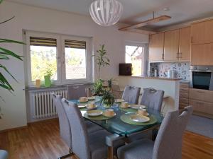 Η κουζίνα ή μικρή κουζίνα στο Ferienwohnung Anke Günther