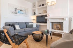 Χώρος καθιστικού στο Casa Linda