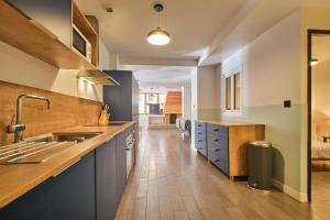 Kuchyň nebo kuchyňský kout v ubytování Marmotte 106