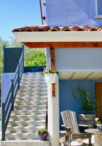 Balkón nebo terasa v ubytování Gite Entre Terre Et Ciel