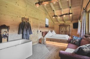 Ένα ή περισσότερα κρεβάτια σε δωμάτιο στο Chalet Bauer