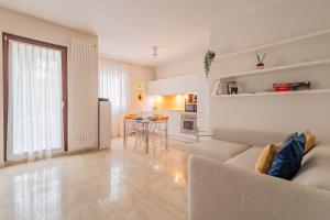 a living room with a couch and a table at Matera Castle Suite in Matera