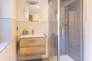 Koupelna v ubytování La Sorgente Ville di Fiemme