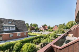 a view from the balcony of a house at Katharina in Westerdeichstrich