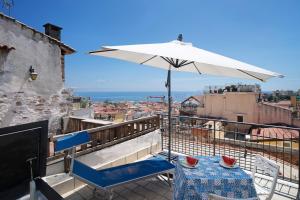 Balkoni atau teres di Seaview Flat Old Town Sanremo