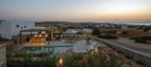 an aerial view of a house with a pool at ANOTERRA VILLAS -Anemone in Ambelas