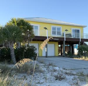 Bygningen som feriehuset ligger i