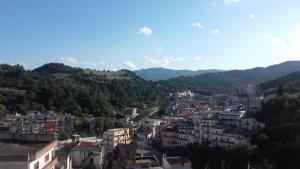 a view of a city with mountains in the background at da Ciccio e Concy in Tursi