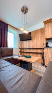 Kuchyň nebo kuchyňský kout v ubytování Sylpaulerhof Deluxe Apartment 8