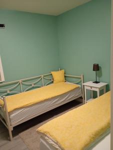 Ένα ή περισσότερα κρεβάτια σε δωμάτιο στο Ferienwohnung 2 Lakeland Åäng 6 Vislanda