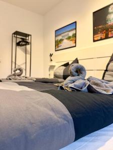 Ένα ή περισσότερα κρεβάτια σε δωμάτιο στο KO 2-Zimmer Apartment 58 qm bis zu 4 Personen +20 φωτογραφίες