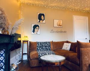 Χώρος καθιστικού στο Ciel Etoilé Cocon Chic en hyper-centre