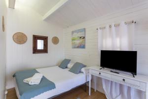 TV a/nebo společenská místnost v ubytování Oliwood Beach - Fama